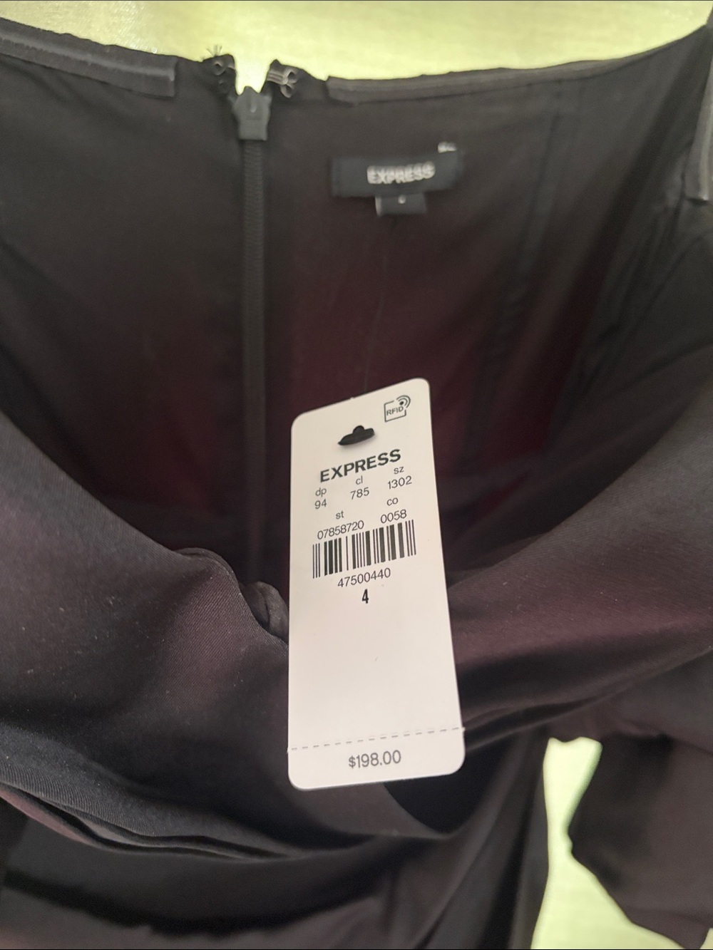Express Black One-Shoulder Ruffle Evening Dress - Picture 2 of 5